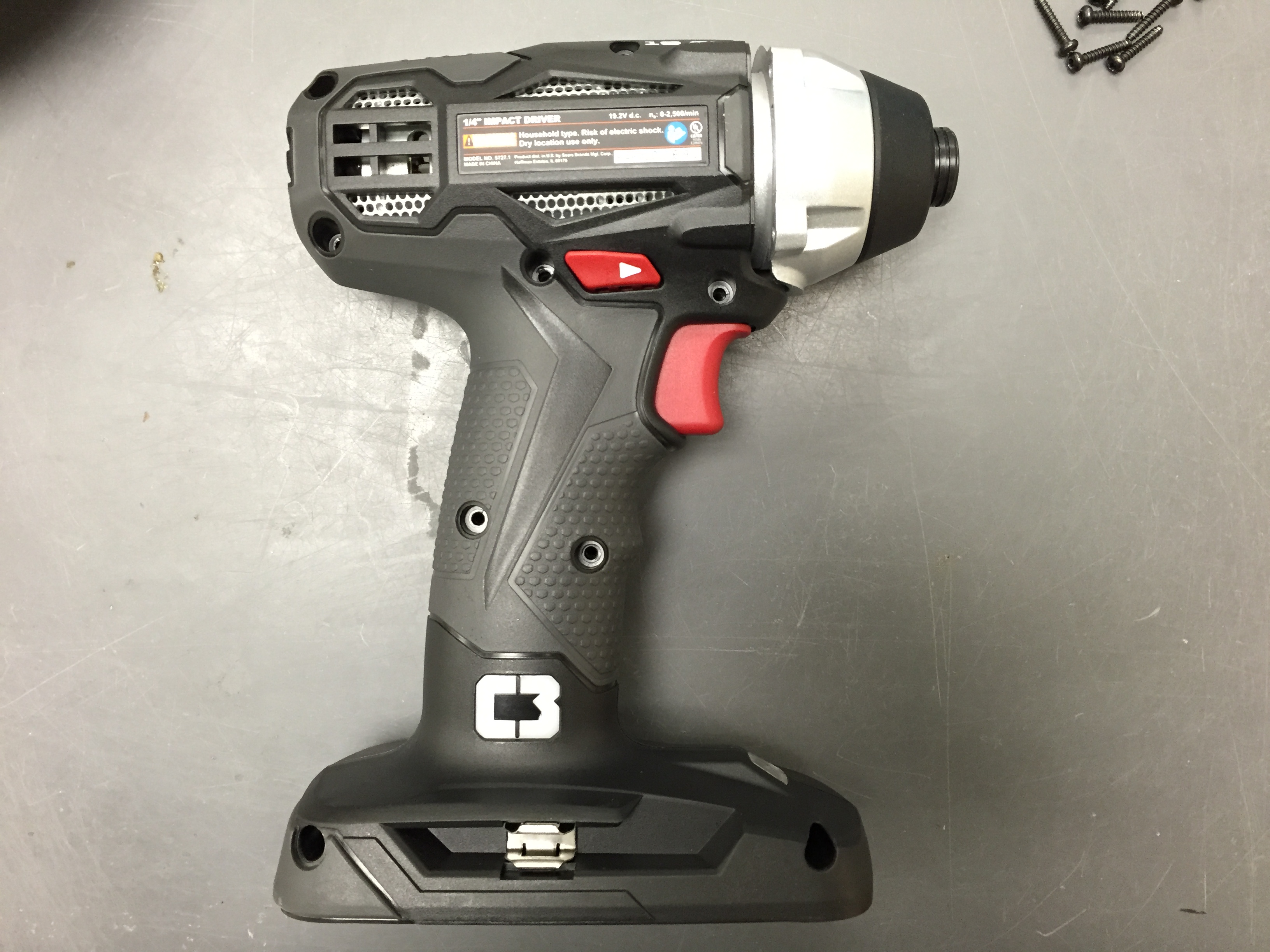 Product dissection — impact driver mechanism.